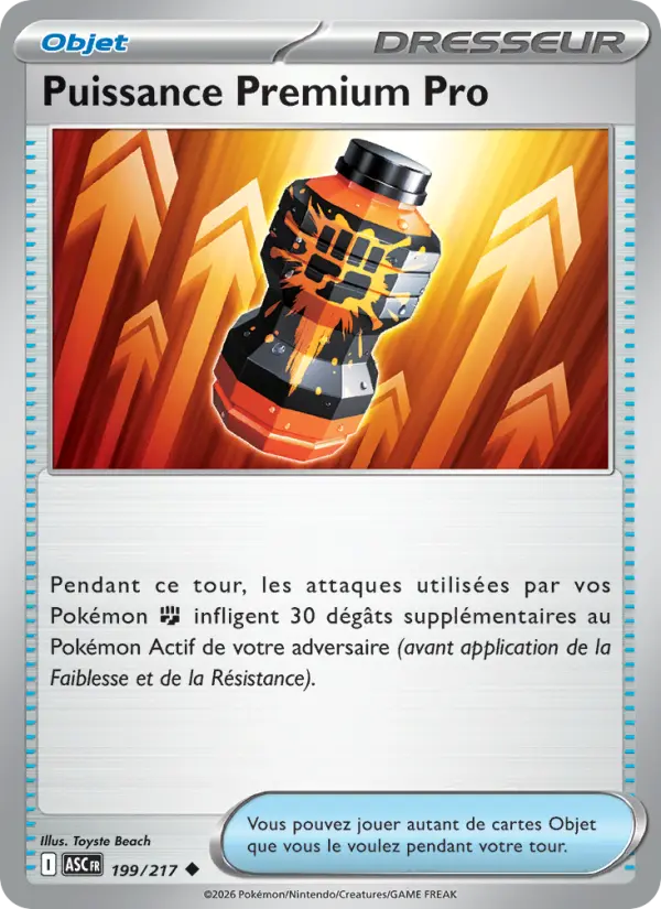 Puissance Premium Pro — carte 199 de l’extension Héros Transcendants