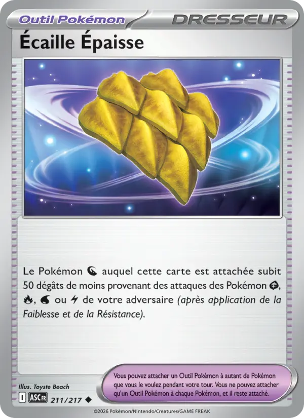 Écaille Épaisse — carte 211 de l’extension Héros Transcendants