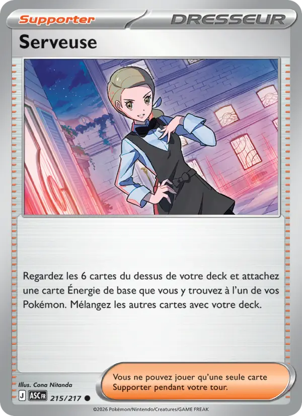 Serveuse — carte 215 de l’extension Héros Transcendants