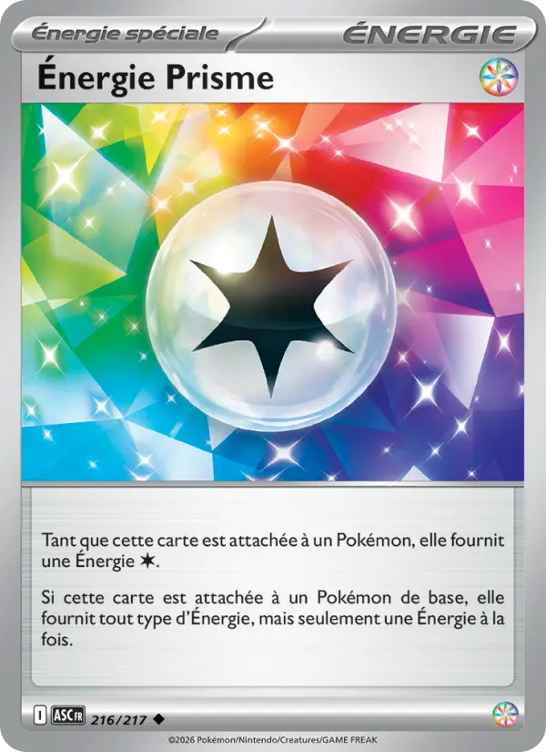 Énergie Prisme — carte 216 de l’extension Héros Transcendants