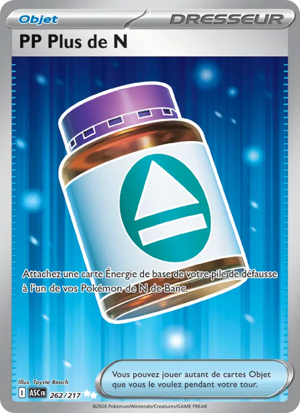 PP Plus de N — carte 262 de l’extension Héros Transcendants