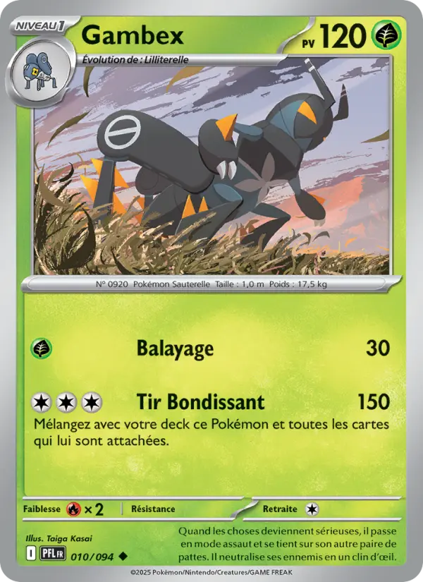Gambex — carte 010 de l’extension Flammes Fantasmagoriques