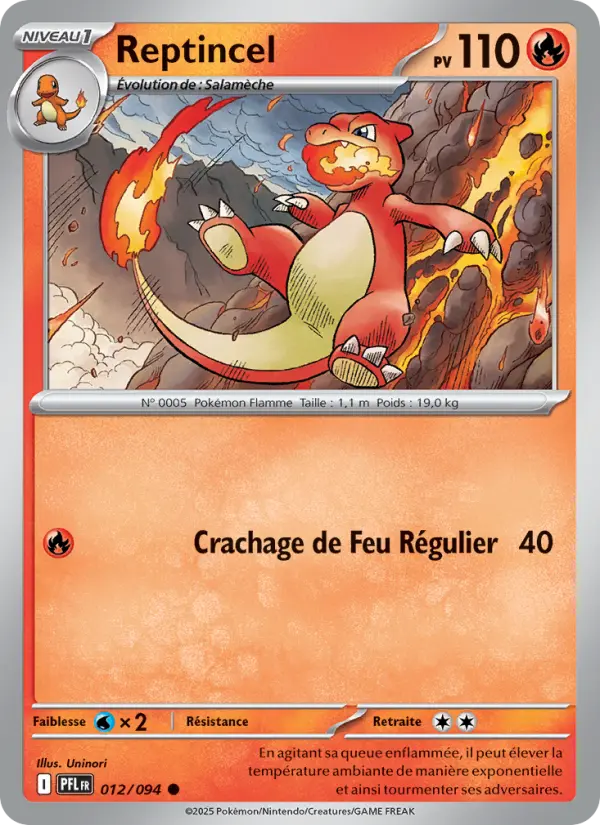 Reptincel — carte 012 de l’extension Flammes Fantasmagoriques
