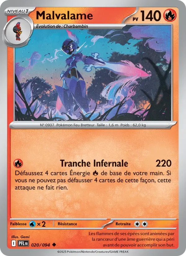 Malvalame — carte 020 de l’extension Flammes Fantasmagoriques