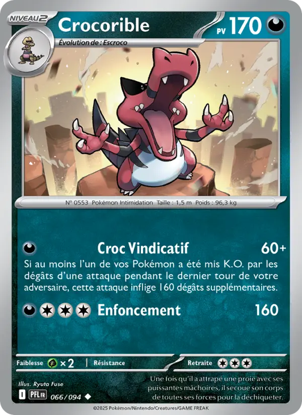 Crocorible — carte 066 de l’extension Flammes Fantasmagoriques