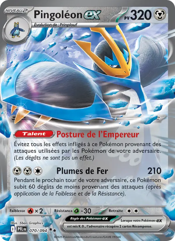 Pingoléon-ex — carte 070 de l’extension Flammes Fantasmagoriques
