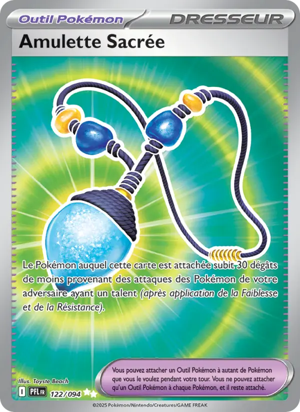 Amulette Sacrée — carte 122 de l’extension Flammes Fantasmagoriques