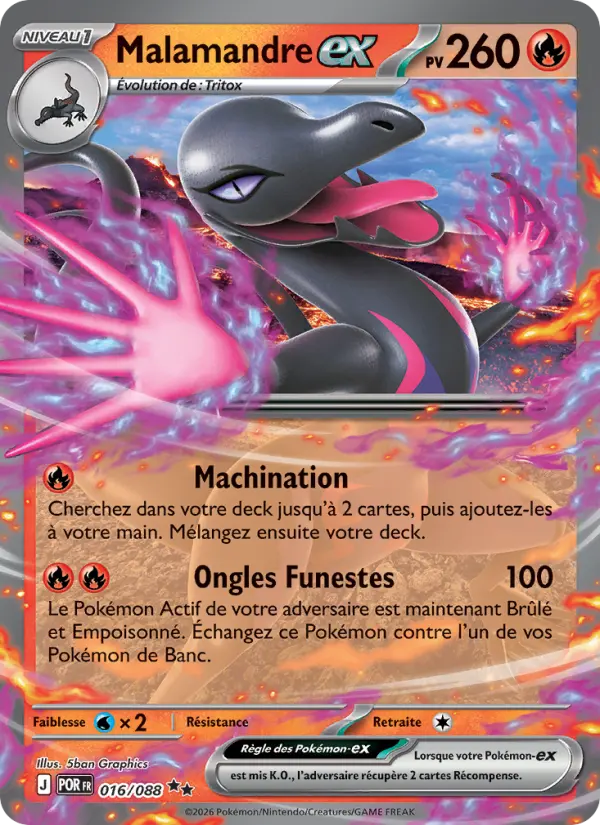 Malamandre-ex — carte 016 de l’extension Équilibre Parfait