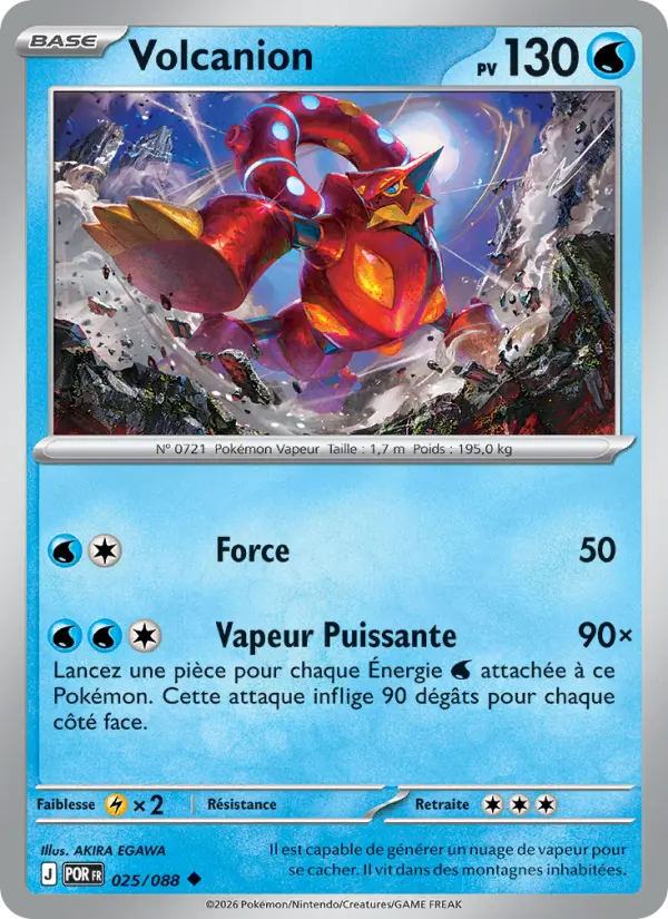 Volcanion — carte 025 de l’extension Équilibre Parfait