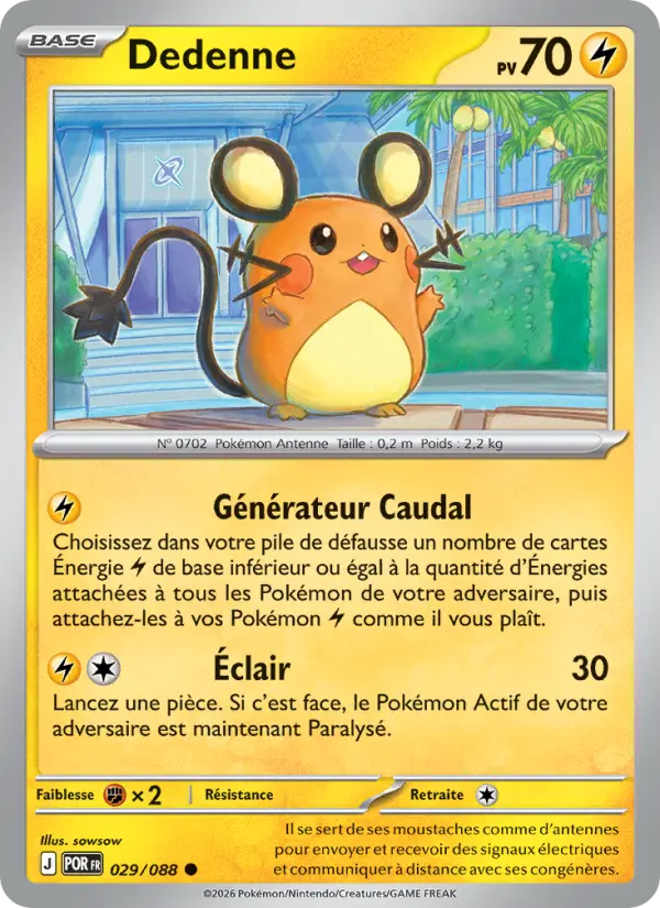 Dedenne — carte 029 de l’extension Équilibre Parfait