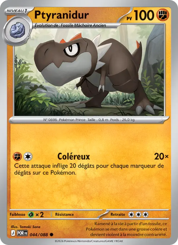 Ptyranidur — carte 044 de l’extension Équilibre Parfait