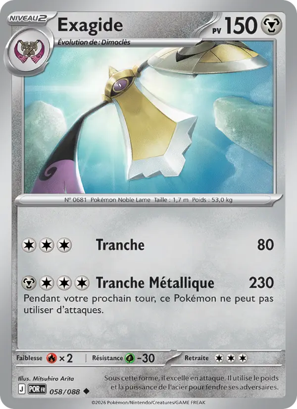 Exagide — carte 058 de l’extension Équilibre Parfait