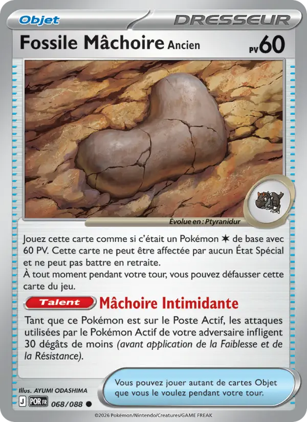 Fossile Mâchoire Ancien — carte 068 de l’extension Équilibre Parfait