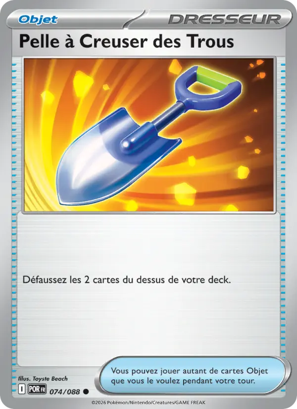 Pelle à Creuser des Trous — carte 074 de l’extension Équilibre Parfait