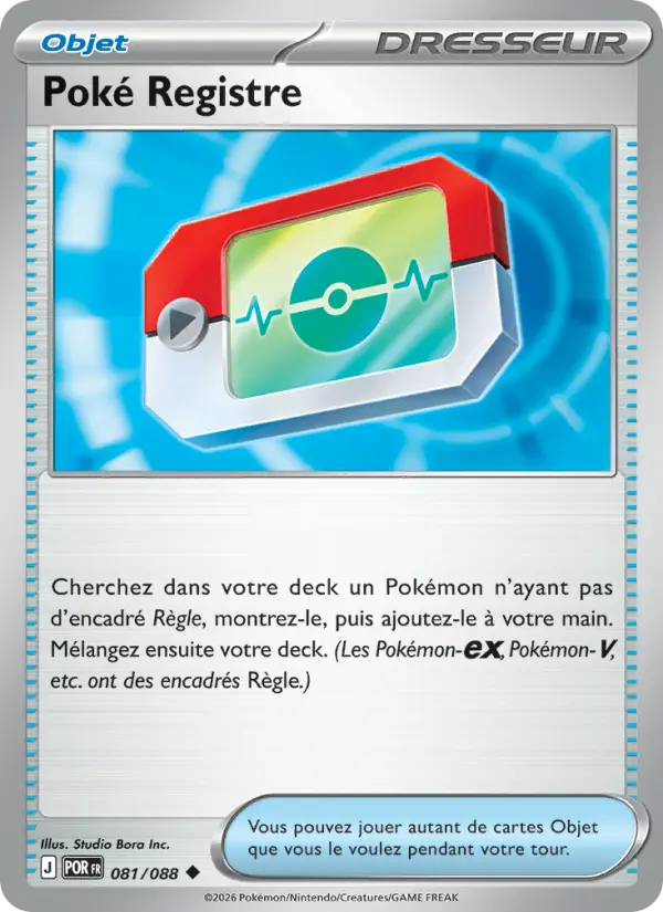 Poké Registre — carte 081 de l’extension Équilibre Parfait