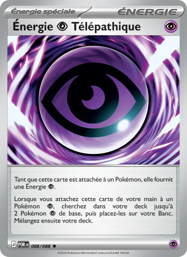 Énergie Psychic Télépathique — carte 088 de l’extension Équilibre Parfait