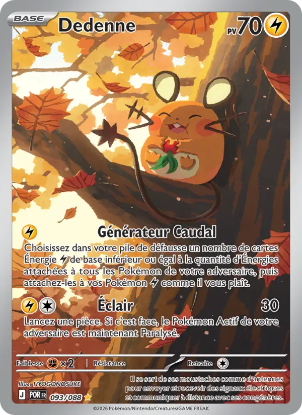 Dedenne — carte 093 de l’extension Équilibre Parfait