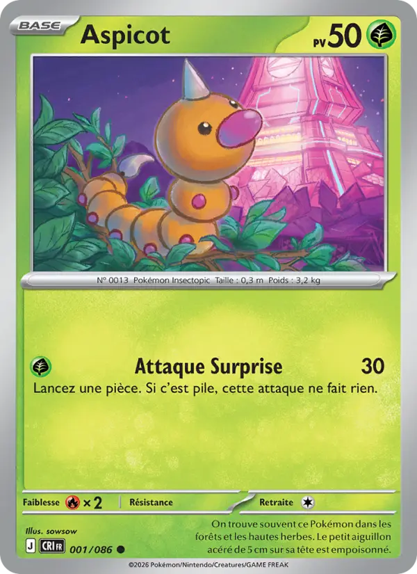 Aspicot — carte 001 de l’extension Chaos Ascendant