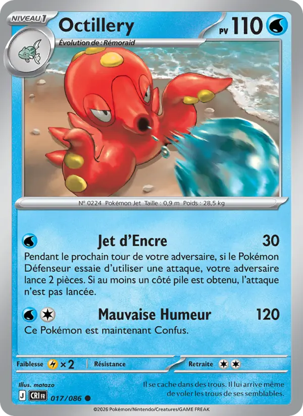 Octillery — carte 017 de l’extension Chaos Ascendant