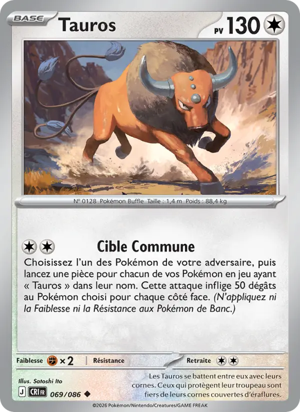 Tauros — carte 069 de l’extension Chaos Ascendant