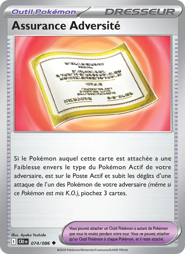Assurance Adversité — carte 074 de l’extension Chaos Ascendant