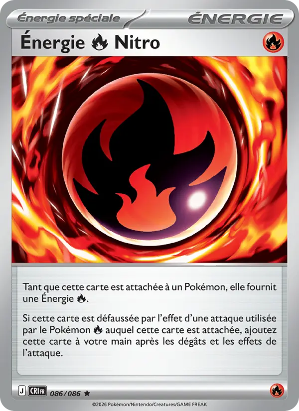 Énergie Fire Nitro — carte 086 de l’extension Chaos Ascendant
