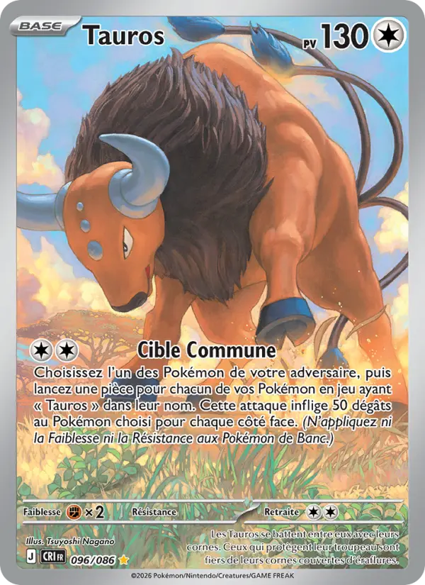 Tauros — carte 096 de l’extension Chaos Ascendant
