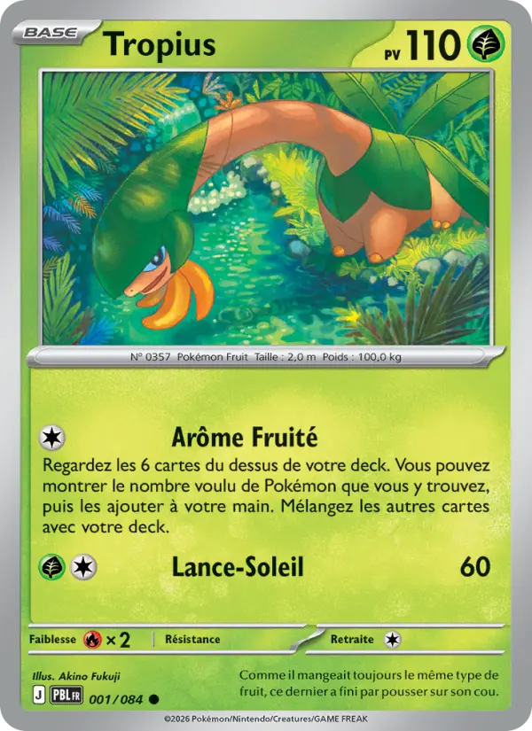 Tropius — carte 001 de l’extension Nuit Noire