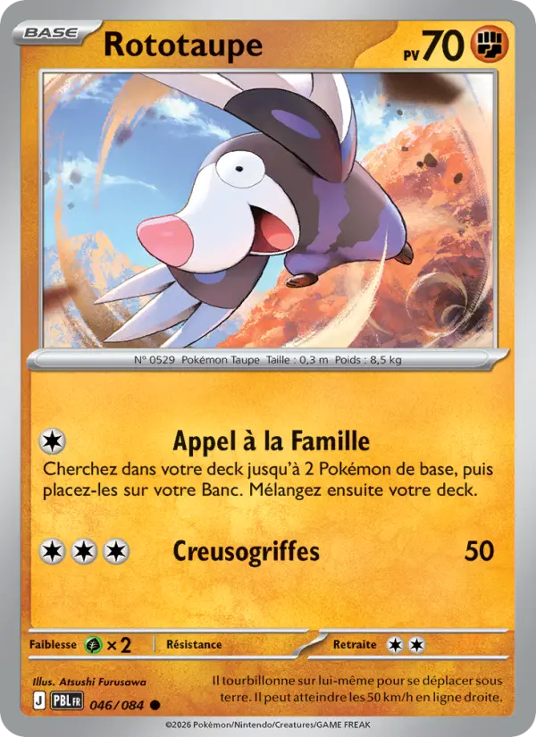 Rototaupe — carte 046 de l’extension Nuit Noire