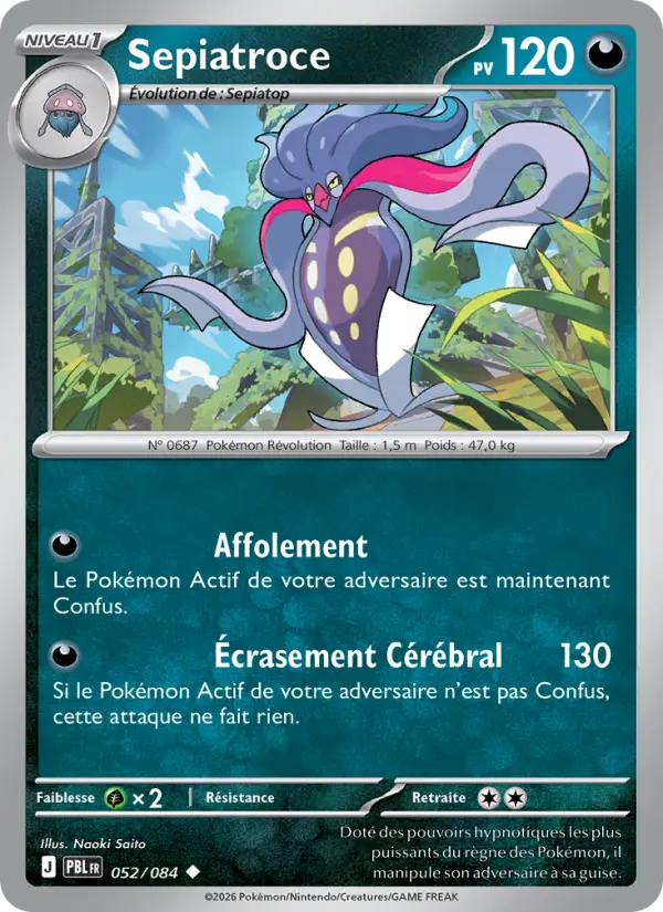 Sepiatroce — carte 052 de l’extension Nuit Noire