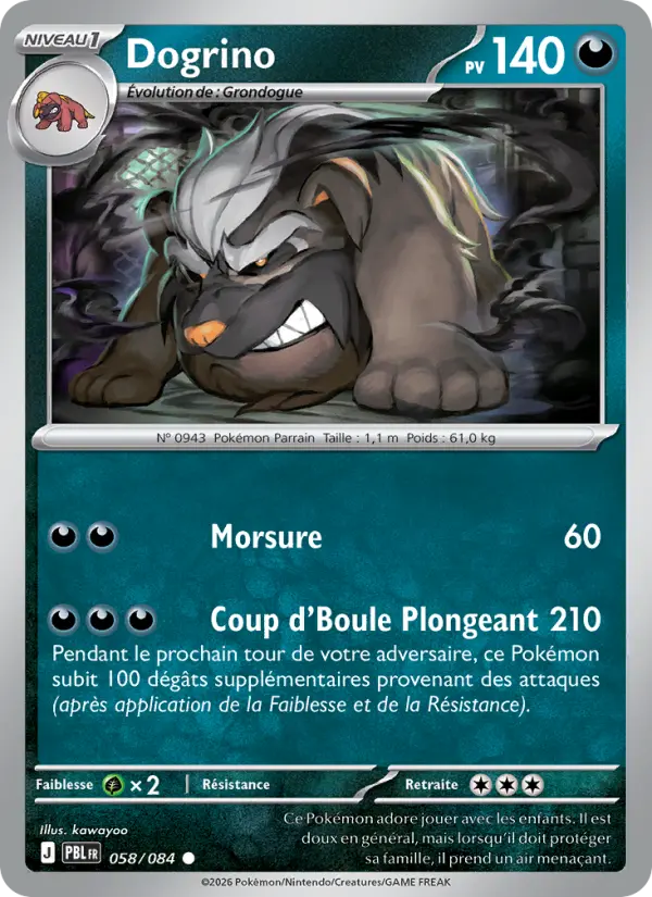 Dogrino — carte 058 de l’extension Nuit Noire