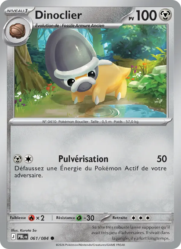 Dinoclier — carte 061 de l’extension Nuit Noire