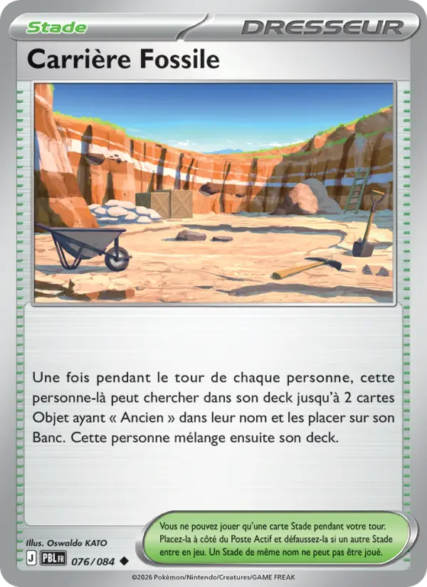 Carrière Fossile — carte 076 de l’extension Nuit Noire