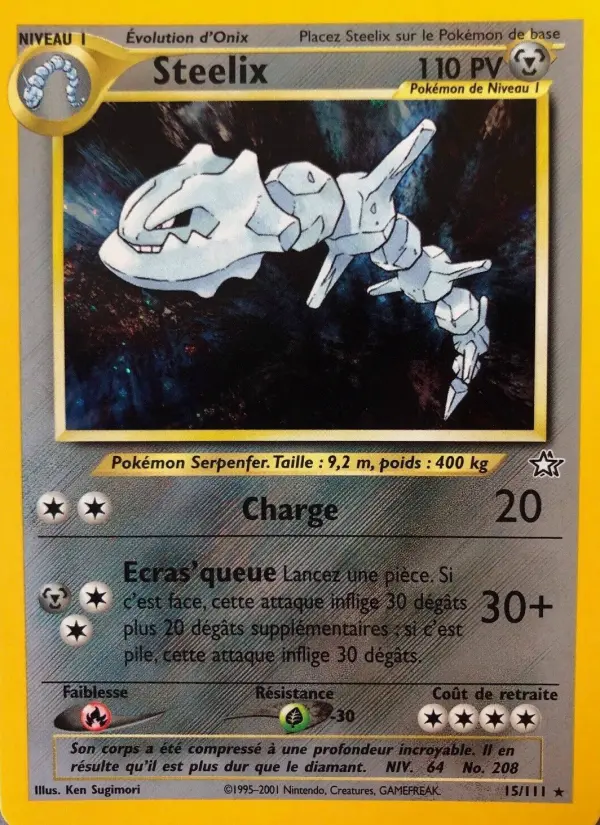 Steelix — carte 15 de l’extension Neo Genesis