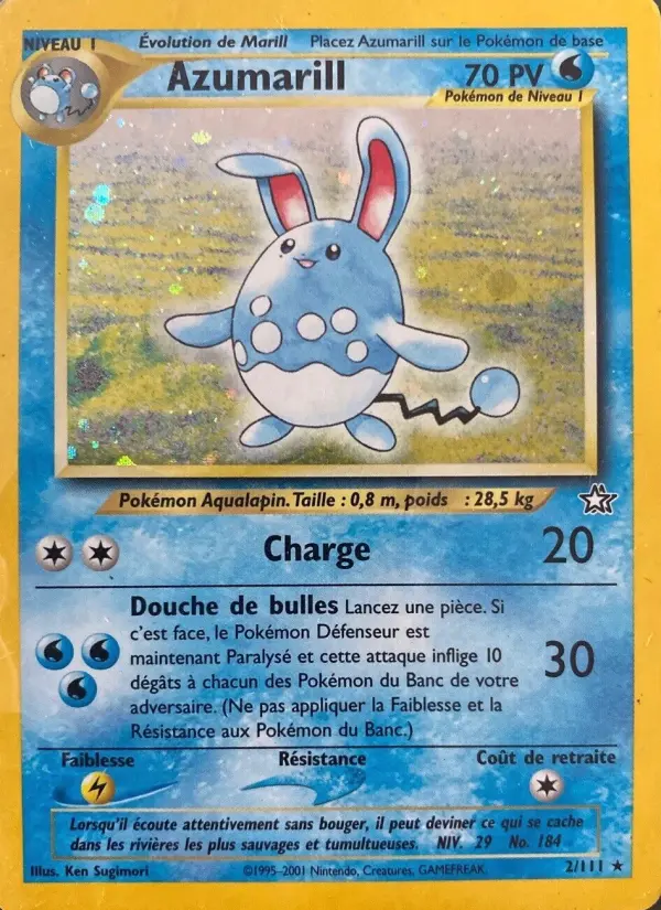 Azumarill — carte 2 de l’extension Neo Genesis