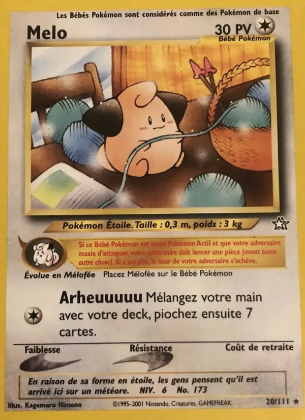 Mélo — carte 20 de l’extension Neo Genesis