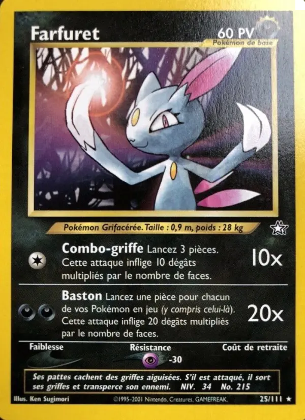 Farfuret — carte 25 de l’extension Neo Genesis