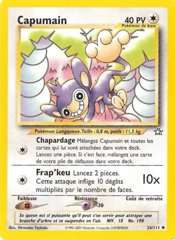 Capumain — carte 26 de l’extension Neo Genesis