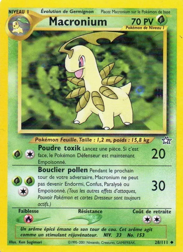 Macronium — carte 28 de l’extension Neo Genesis