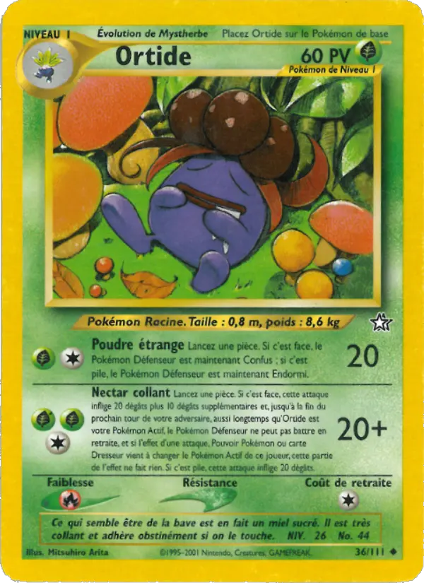 Ortide — carte 36 de l’extension Neo Genesis