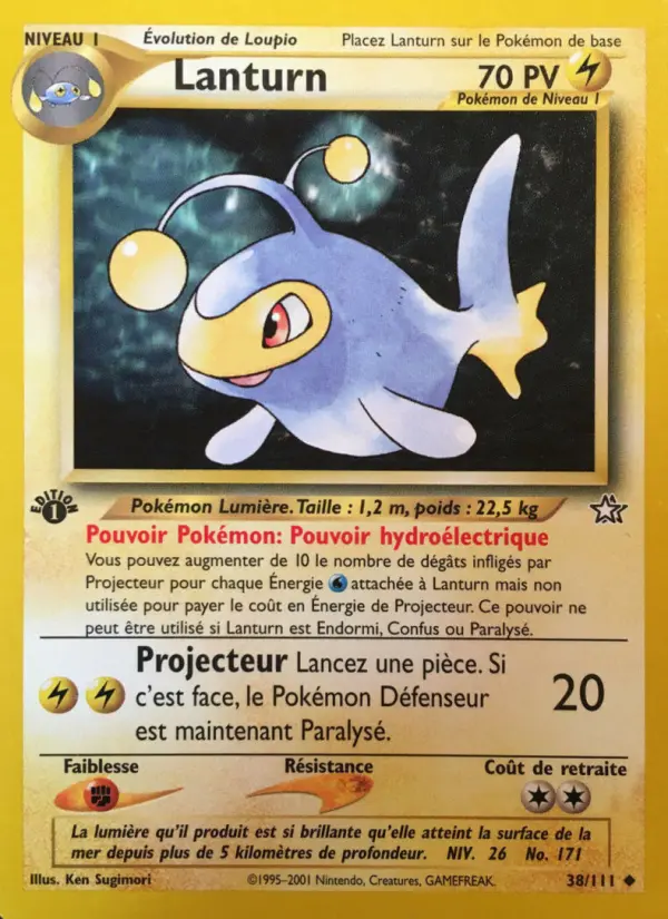 Lanturn — carte 38 de l’extension Neo Genesis