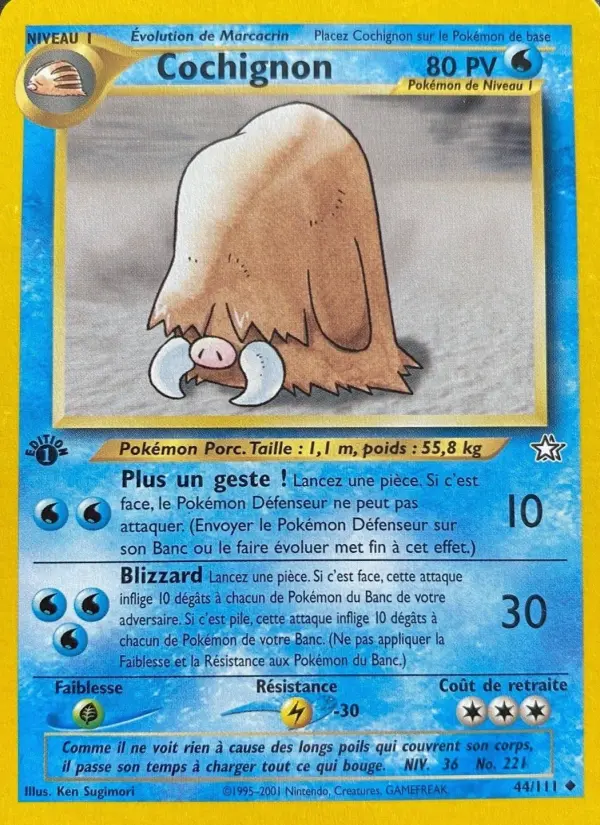 Cochignon — carte 44 de l’extension Neo Genesis