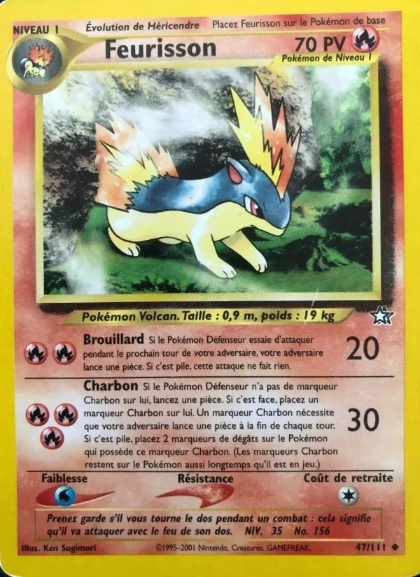 Feurisson — carte 47 de l’extension Neo Genesis