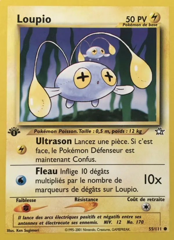 Loupio — carte 55 de l’extension Neo Genesis