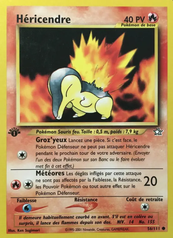 Héricendre — carte 56 de l’extension Neo Genesis