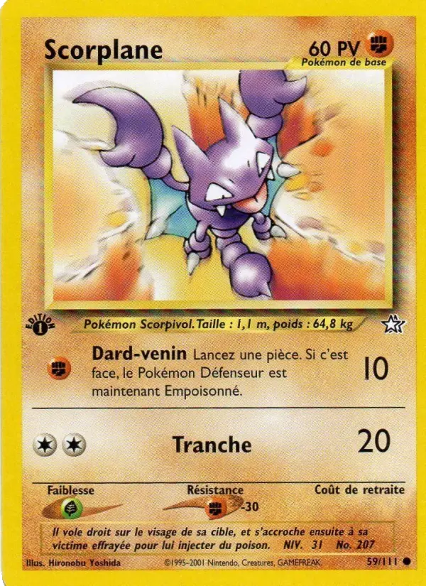 Scorplane — carte 59 de l’extension Neo Genesis