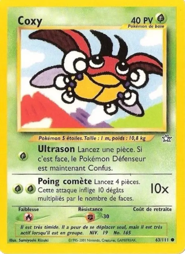 Coxy — carte 63 de l’extension Neo Genesis