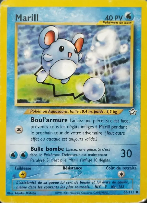 Marill — carte 66 de l’extension Neo Genesis
