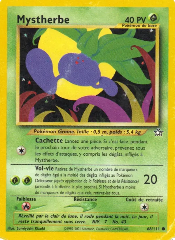 Mystherbe — carte 68 de l’extension Neo Genesis