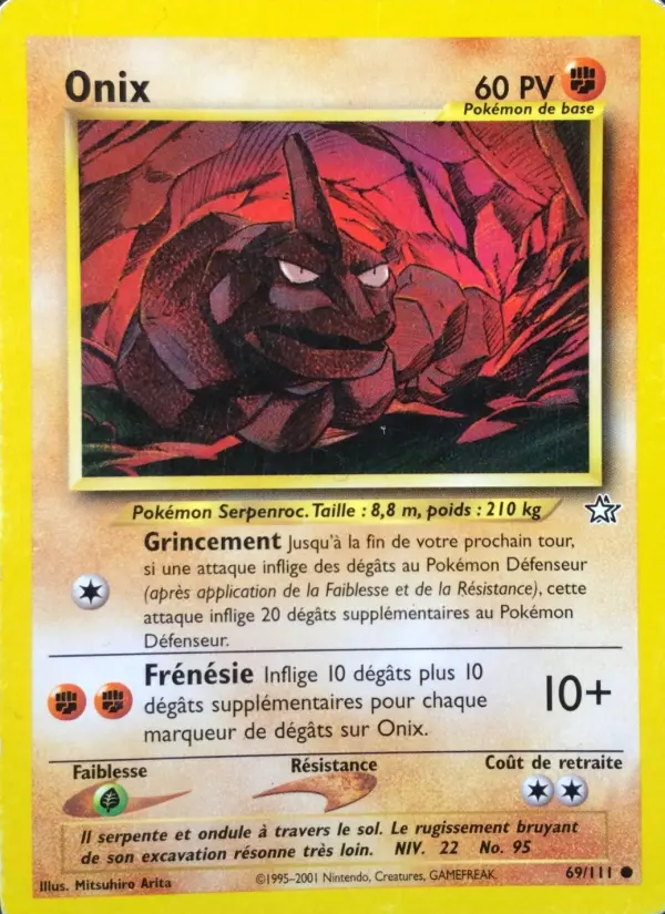 Onix — carte 69 de l’extension Neo Genesis